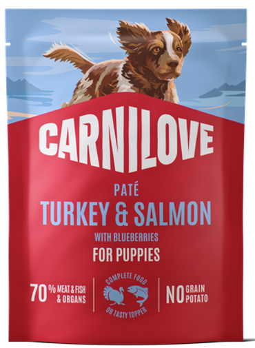 Carnilove® Paté Pouch Turkey & Salmon for Puppies 300gr